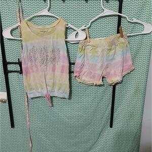 bebe Pastel Tie-Dye Kids Matching Set